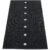 Pappelina Gulvteppe Peg, 70x140cm, black/linen – 7340020462369