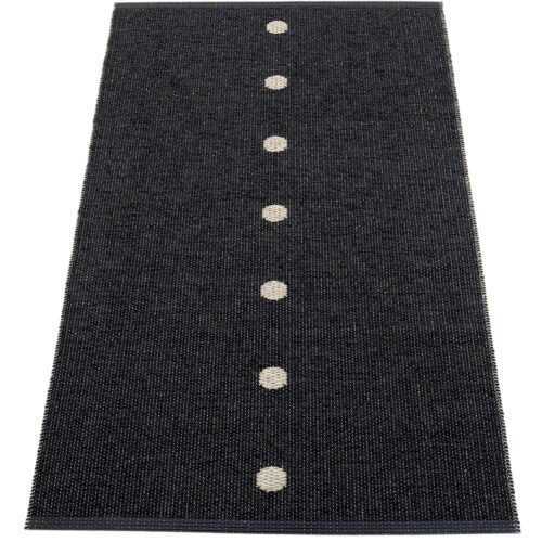 Pappelina Gulvteppe Peg, 70x140cm, black/linen – 7340020462369