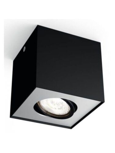 Philips BOX single spot black 1×4.5W SELV – 8718696164518
