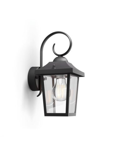 Philips Buzzard wall lantern black 1x60W 230V – 8718696156797
