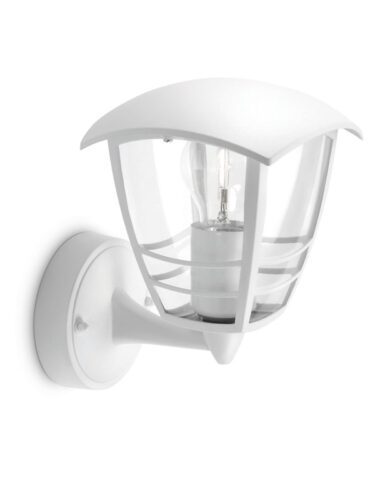 Philips Creek wall lantern white 1x60W 230V – 8718291443476