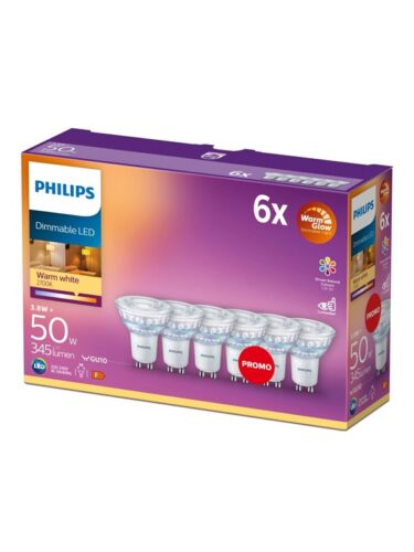 Philips LED-pære GU10 345 lm 6-pk. – 8718696721674