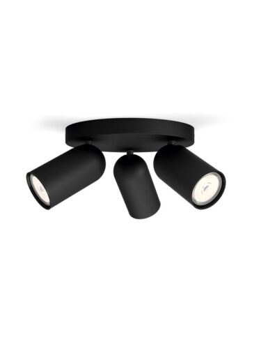 Philips PONGEE plate/spiral black 3xNW – 8718696164846