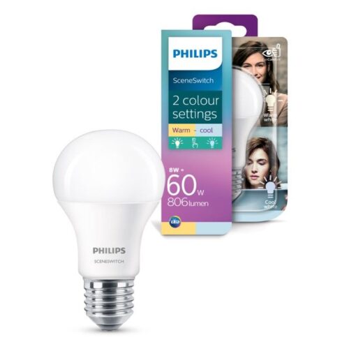 Philips Sceneswitch LED-pære E27 806 lm – 8718696598375