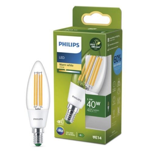 Philips Ultra Efficient E14 LED-mignonpære 485 lm – 8720169188136