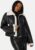 Pieces Janelle Short PU Jacket W Fake Fur Black Detail:Birch f XS – 5715434531352