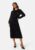 Pieces Johanne O-Neck Midi Dress Black S – 5715432686726