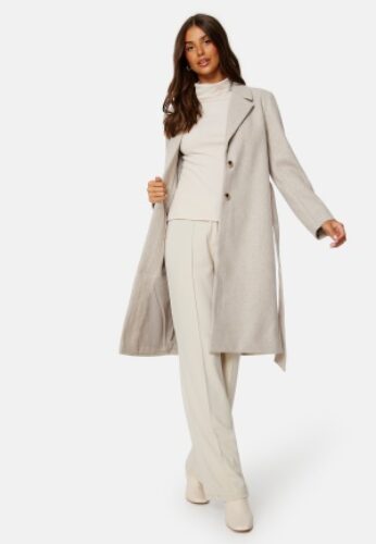 Pieces Nasha LS Coat White Pepper XL – 5715429130294