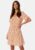 Pieces Nya SS V-Neck Short Dress Cloud Dancer AOP: Fl M – 5715369118901