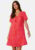 Pieces Nya SS V-Neck Short Dress Poppy Red AOP: Heart S – 5715419672056