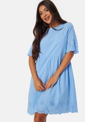 Pieces Pcalmina Embroidery Dress Hydrangea L – 5715519751767