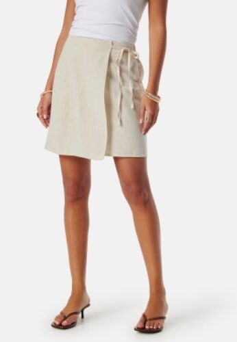 Pieces Pckaren High Waist skirt Birch L – 5715602915175