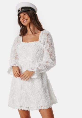 Pieces Pckira LS dress Bright White S – 5715419041326