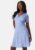Pieces Pcsienna SS Dress Dusty Blue XS – 5715510559003
