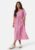 Pieces Pctala String Tie Midi Dress Hot Pink XL – 5715510421959