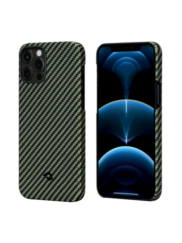 PITAKA Apple iPhone 12 Pro MagEZ Case – Black/Yellow Twill – 6321116723978