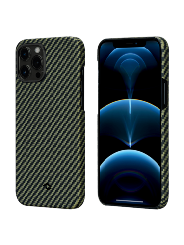 PITAKA Apple iPhone 12 Pro Max MagEZ Case – Black/Yellow Twill – 6321116724586