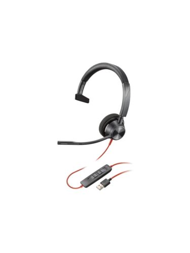 Poly Blackwire 3310 | On Ear headset | Microphone | Active noisereduction – 0197029428196