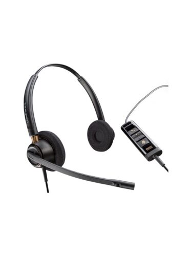 Poly EncorePro 525-M | On Ear headset | Microphone | Active noisereduction – 0197029632906