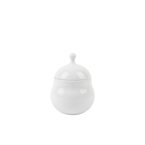 Porsgrunds Porselænsfabrik Bølge Hvitt Bonbonniere 12,5 cm – 7026581064906