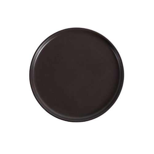Porsgrunds Porselænsfabrik Natur Asjett m/kant 21cm Matt Sort – 7026581031267