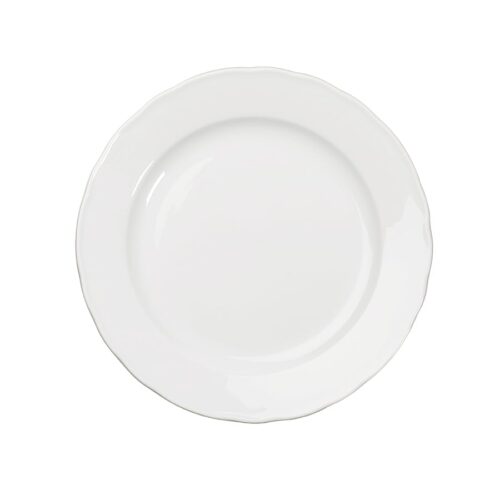 Porsgrunds Porselænsfabrik Victoria Hvit Tallerken 25cm – 7026580002282