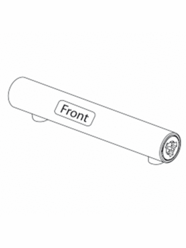 Pressalit replacement console tube white – 5708590296692