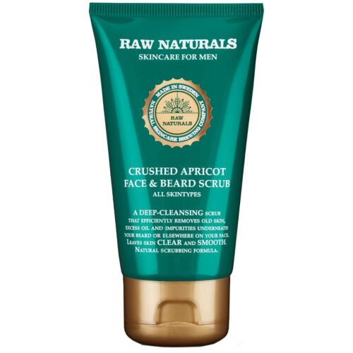 Raw Naturals by Recipe for Men Crushed Apricot Face & Beard Scrub 75 ml – 7391593004456