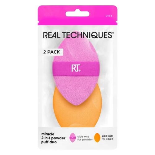 Real Techniques Miracle 2-In-1 Powder Puff Duo – 0079625440881