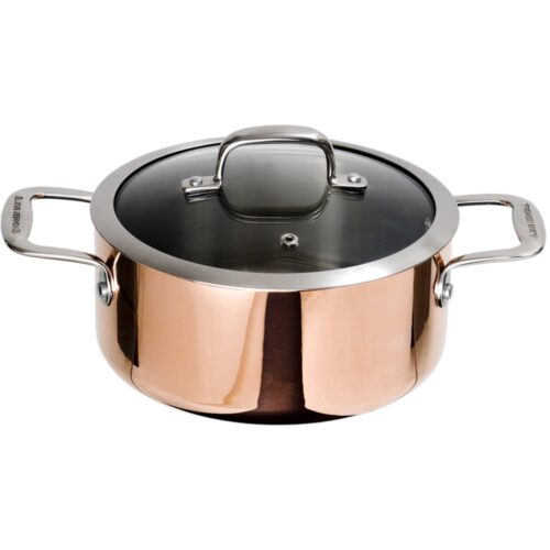 Ronneby Bruk Kobbergryte med Glasslokk 20cm 3L – 7331059949204