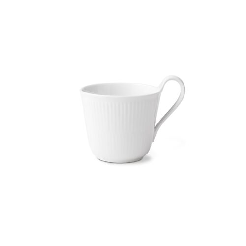 Royal Copenhagen Hvit Riflet Krus Med Høy Hank 33cl – 5705140716112