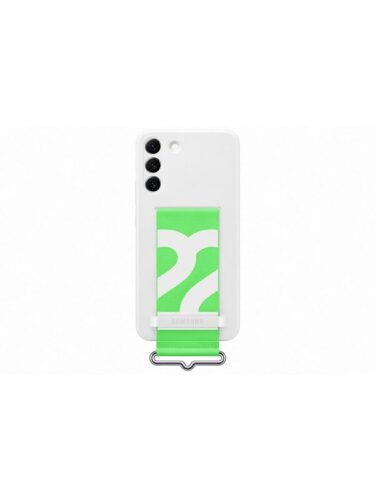 Samsung Galaxy S22 Plus Silicone Cover with Strap – White – 8806094025088