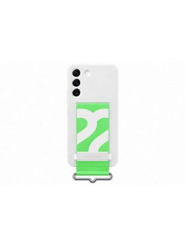 Samsung Galaxy S22 Silicone Cover with Strap – White – 8806094003567