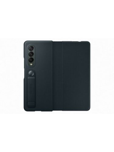 Samsung Galaxy Z Fold 3 Leather Flip Cover – Green – 8806092633025