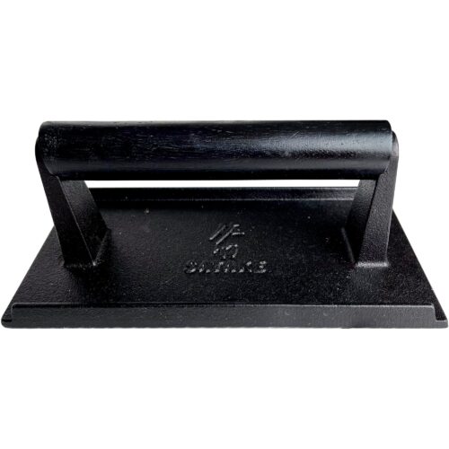 Satake Grillpresse støpejern, trehåndtak – 7340039201478