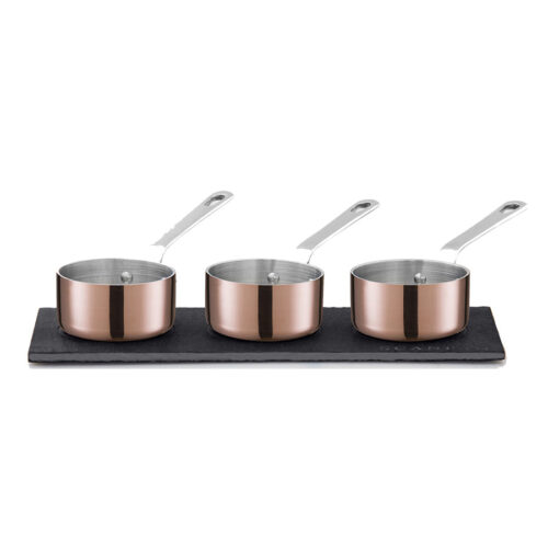 Scanpan Maitre D’ Kasserolle Sett Mini 0,8dl/6cm med Skiferbrett Kobber – 0083421111142