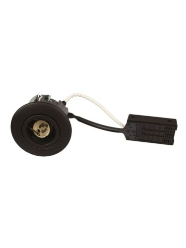 Scan Products Luna quick install 230v gu10 ip44 matt black round – 5713080100052