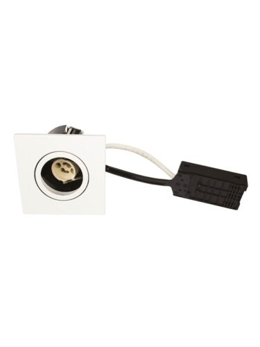 Scan Products Luna quick install 230v gu10 ip44 matt white square – 5713080100038