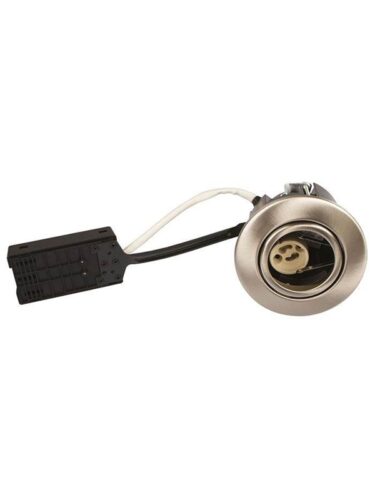 Scan Products Luna quick install 230v gu10 ip44 ss316 brushed steel round – 5713080100724