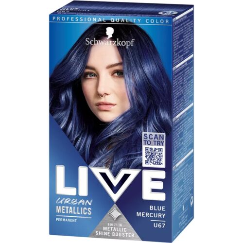 Schwarzkopf Live Intense Colour Urban Metallics U67 Blue Mercury – 142 ml – 7332531073516
