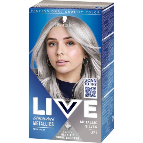Schwarzkopf Live Intense Colour Urban Metallics U71 Silver Chrome – 142 ml – 7332531071055