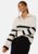 SELECTED FEMME Maline LS Knit Half Zip Birch Stripes:Black XL – 5715427371811