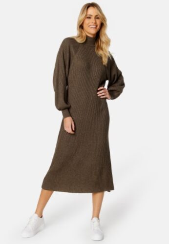 SELECTED FEMME Nappy LS Knit Dress Morel Detail:MELANGE S – 5715320977813