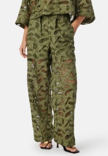SELECTED FEMME Slfallia HW  Broderi Pant Olive 36 – 5715512171821