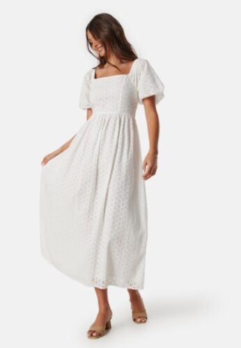 SELECTED FEMME Slfanelli On Off Ankle Dress Snow White 40 – 5715513092613