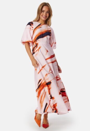 SELECTED FEMME Slfattia open  Back Dress Pink/Patterned 36 – 5715513608081