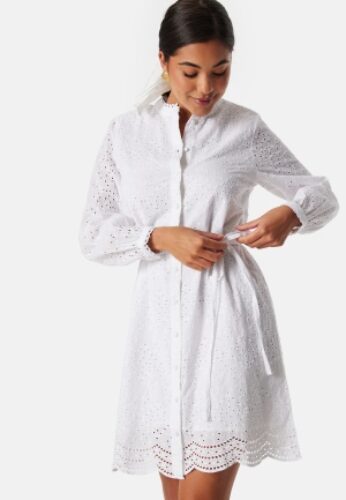 SELECTED FEMME SlfTatiana Short Embr Dress Bright White 40 – 5715434792265