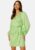 SELECTED FEMME Stine LS Short Wrap Dress Pistachio Green 36 – 5715367780810