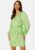 SELECTED FEMME Stine LS Short Wrap Dress Pistachio Green 40 – 5715367780834