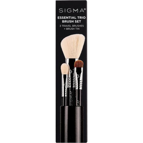 Sigma Beauty Essential Trio Brush Set – Black – 0811425031766